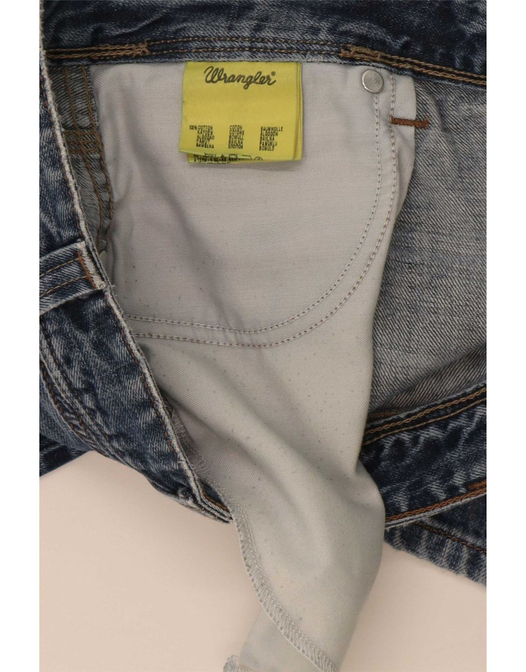 Wrangler Masculino Clyde Straight Jeans W36 L30 Azul Algodão