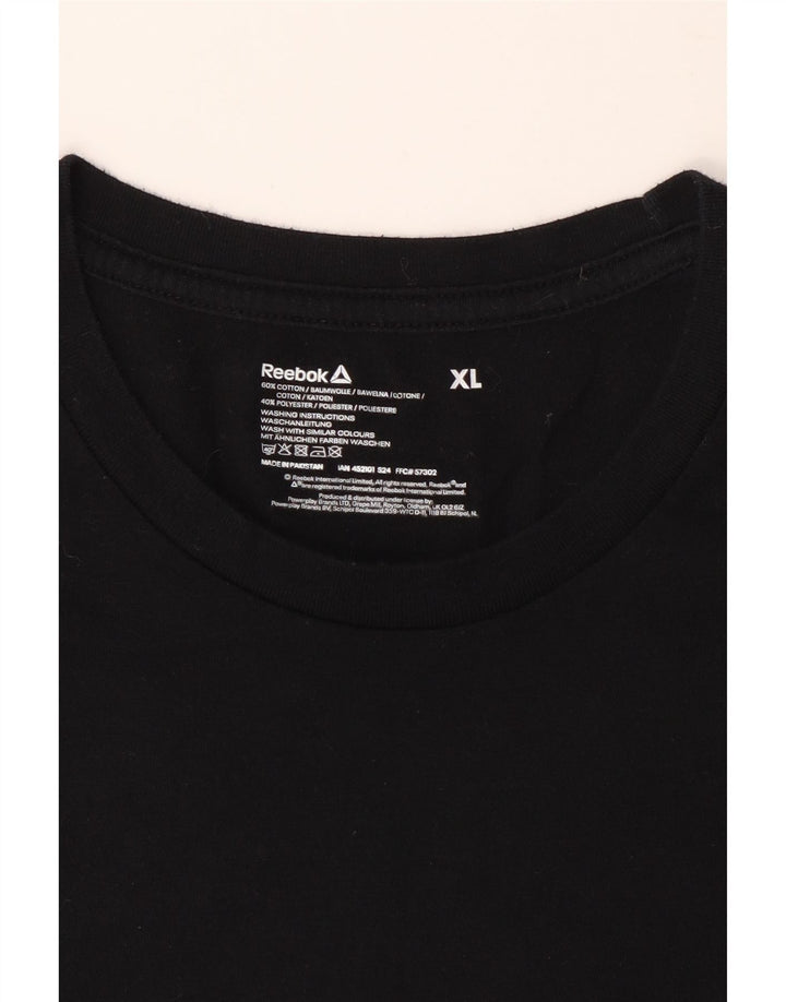 Camiseta masculina REEBOK Top XL algodão preto