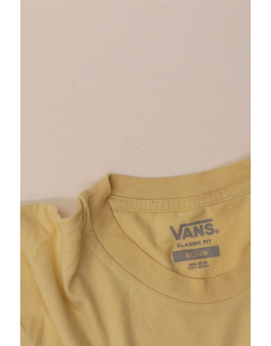Camiseta Vans Masculina Classic Fit Top Médio Algodão Amarelo