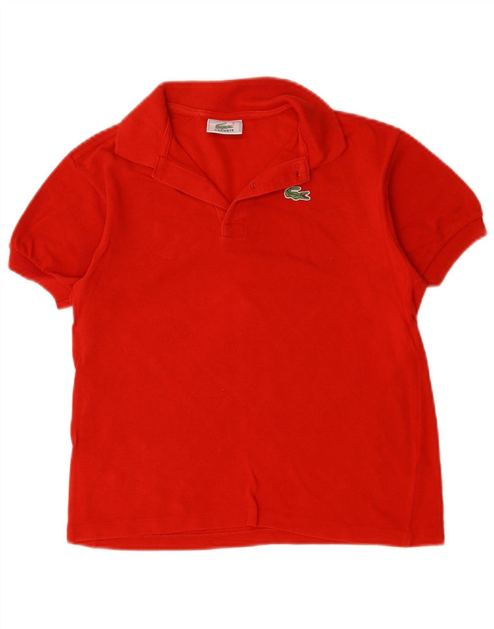 Polo Lacoste Menino 9-10 Anos Algodão Vermelho