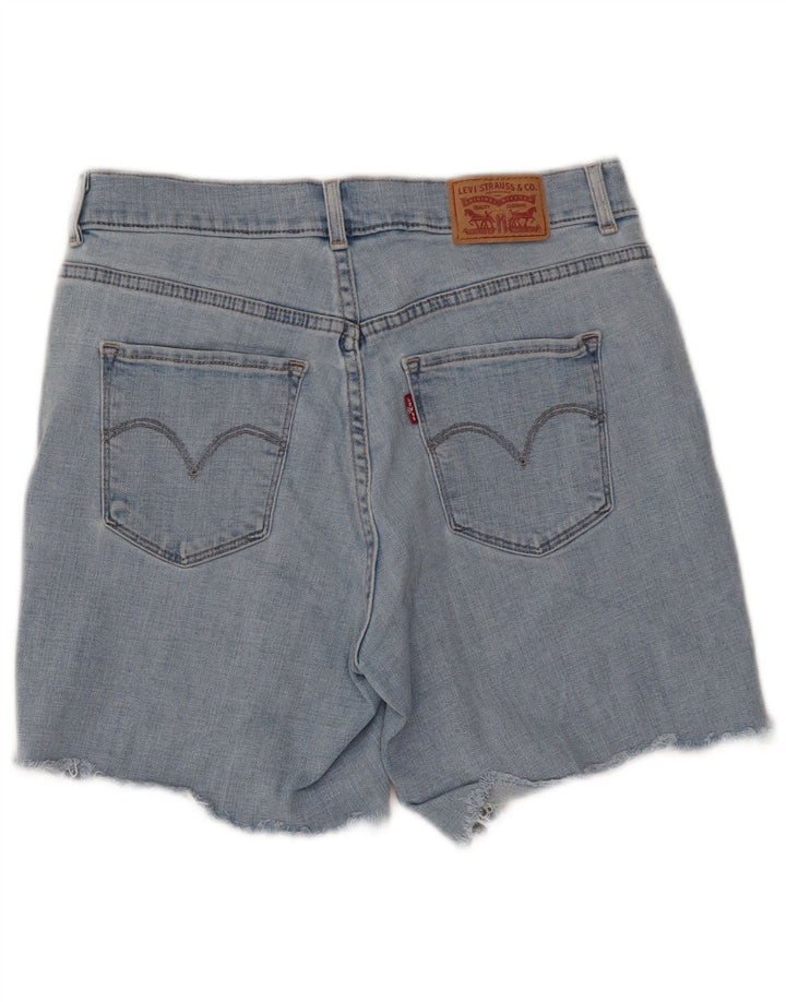 Bermuda jeans feminina LEVI'S W28 algodão azul médio