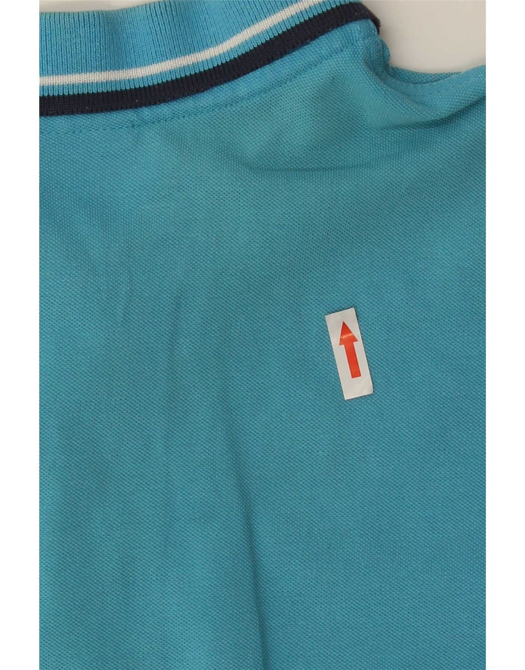 Camisa polo masculina Lotto de algodão listrado azul médio