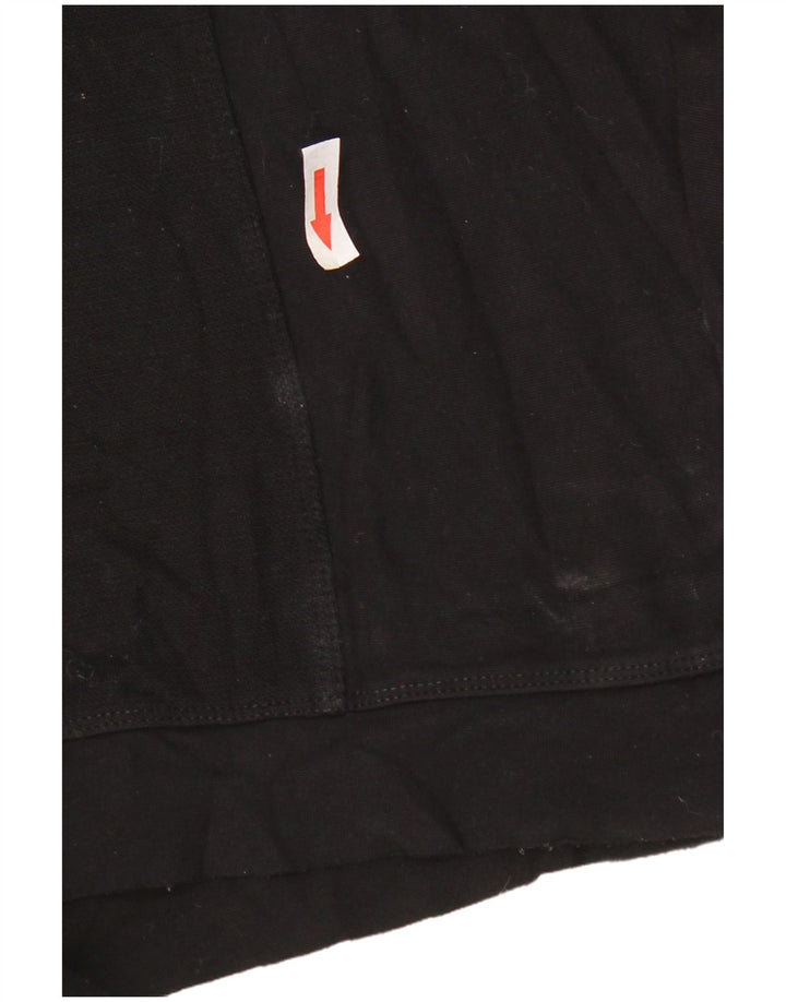 Zara moletom feminino manga 3/4 oversized jumper UK 14 médio preto