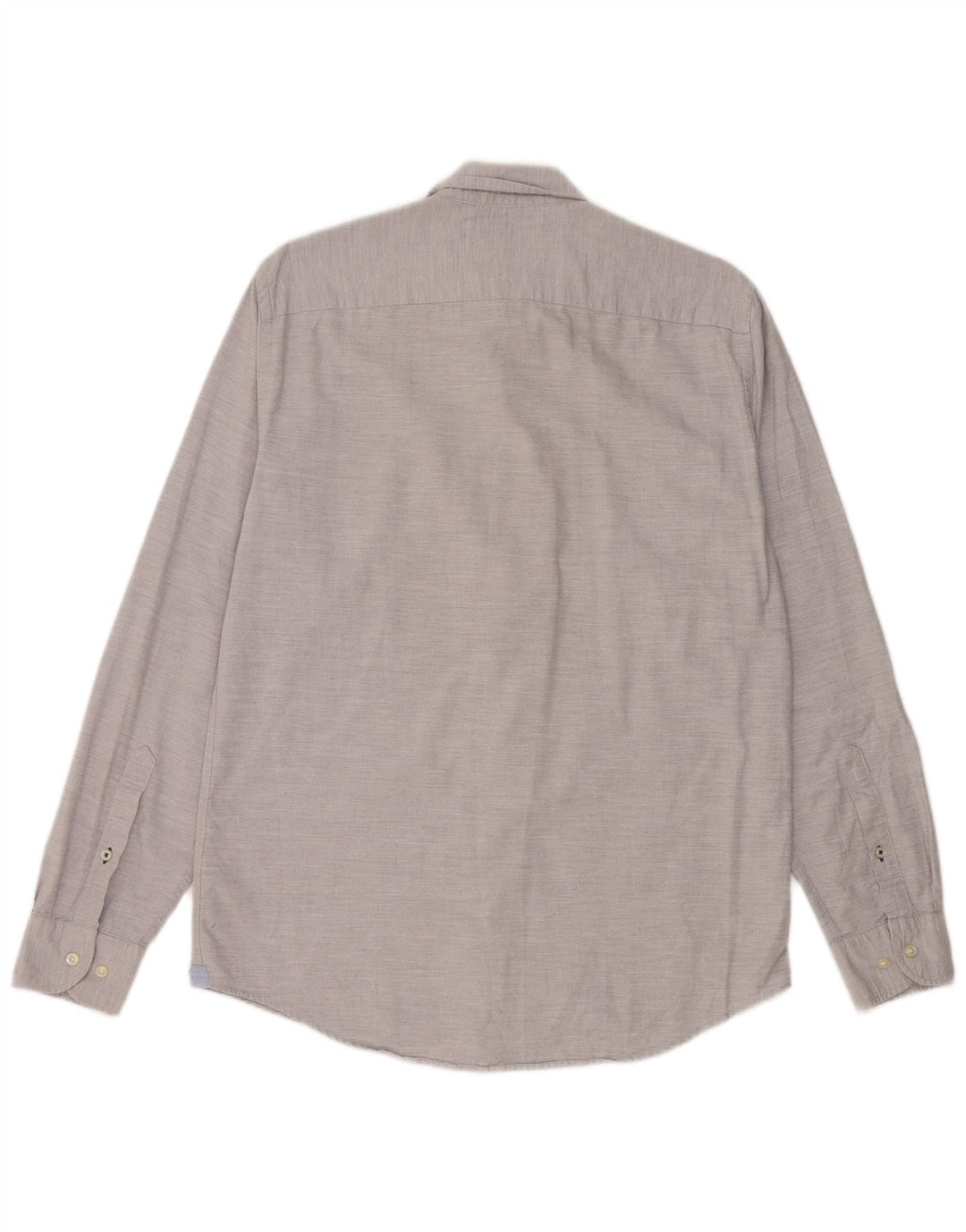 Camisa masculina Tommy Hilfiger Regular Fit cinza médio algodão manchado