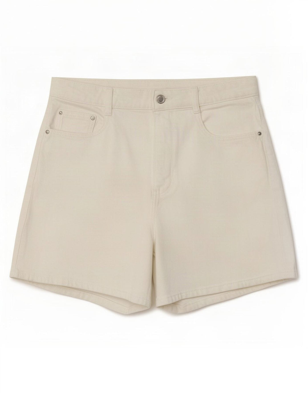 Shorts jeans feminino Zara EU 40 médio W30 branco