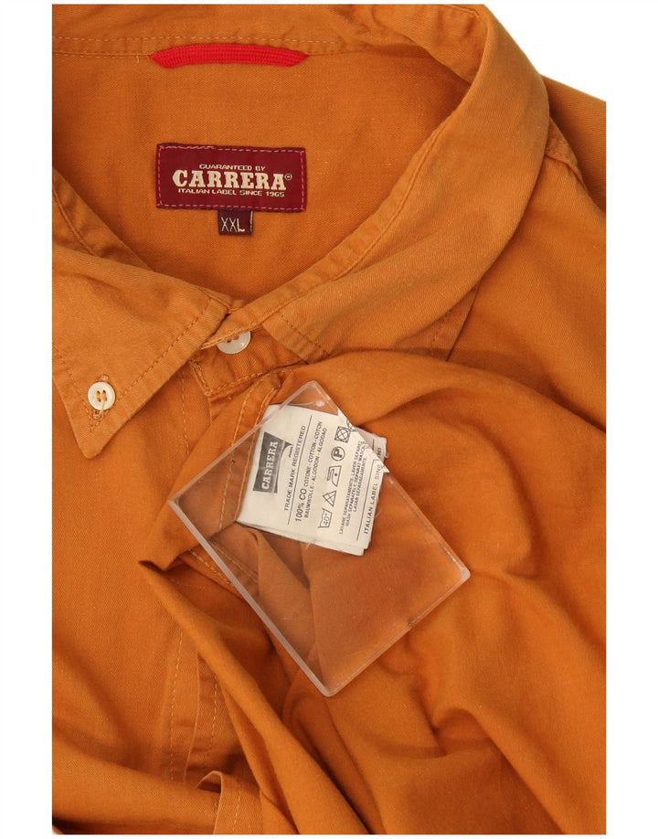 Camisa masculina Carrera 2XL algodão laranja