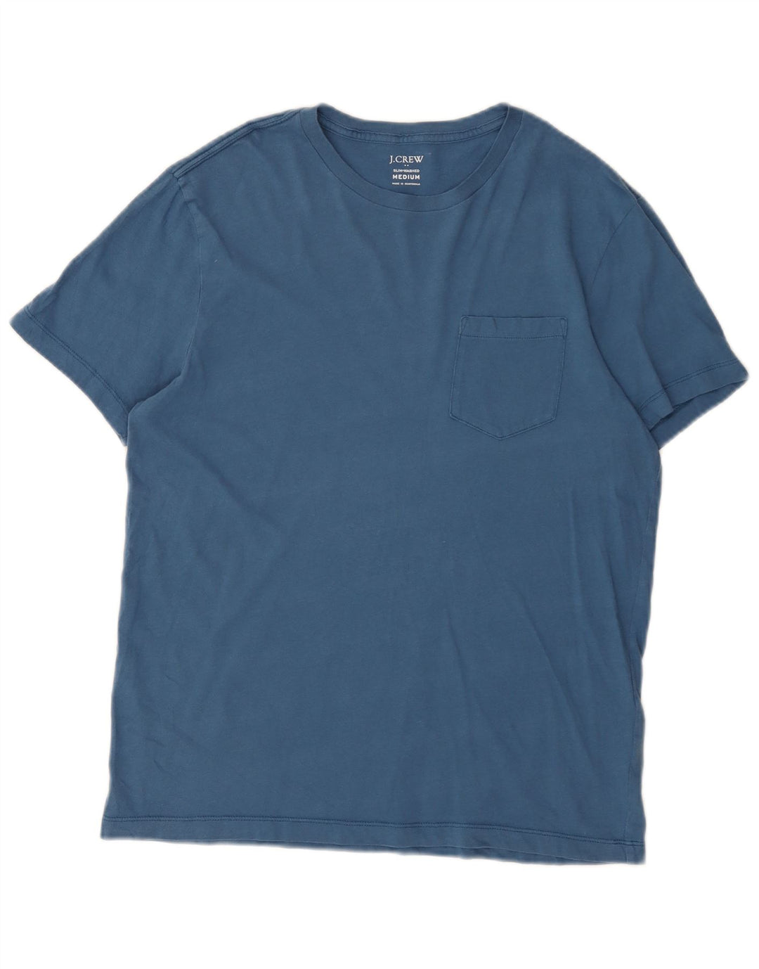 J. CREW Camiseta masculina Slim Fit Top de algodão azul médio