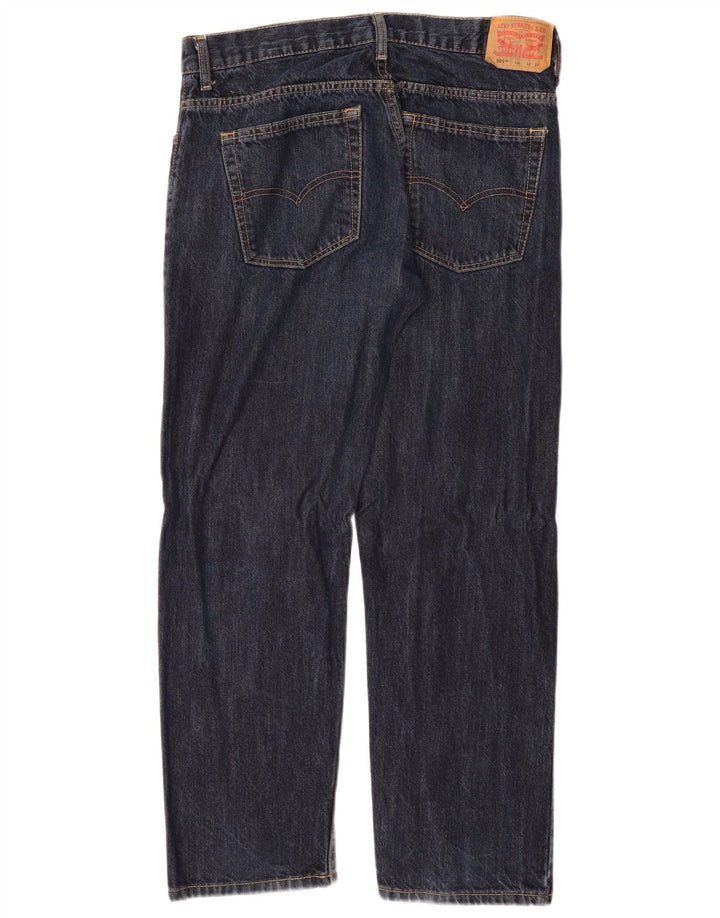 Levi's feminino 505 jeans retos W32 L27 algodão azul