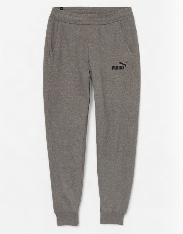 Calça esportiva masculina Puma Joggers pequena cinza manchada