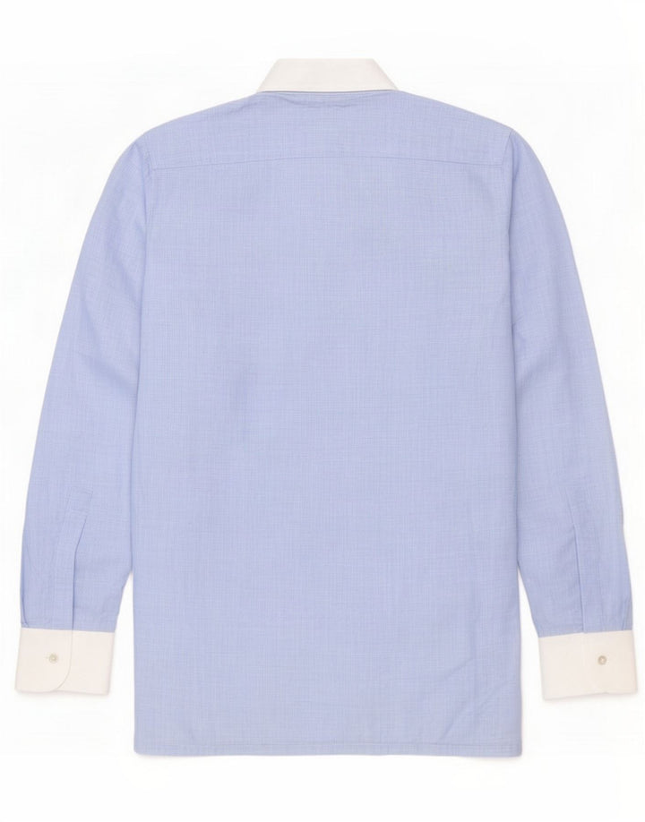 St. Camisa masculina Bernard tamanho 15 38 poliéster azul médio