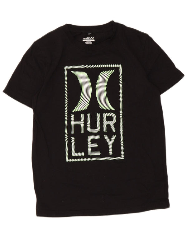 Camiseta Hurley Boys Graphic 10-11 Anos Algodão Preto
