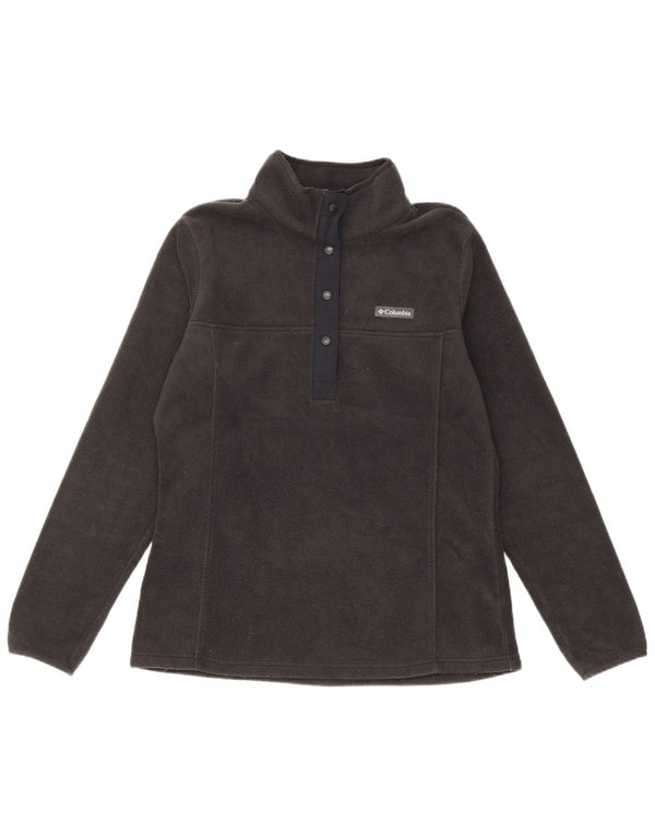 Suéter feminino de lã com gola redonda Columbia UK 12 poliéster preto médio