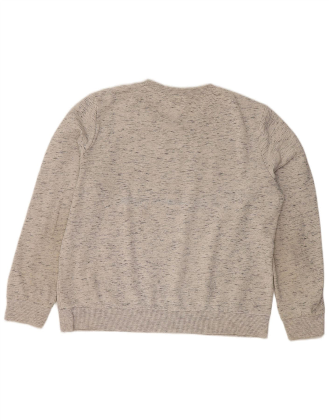 Tommy Hilfiger moletom gráfico feminino jumper UK 12 cinza médio manchado