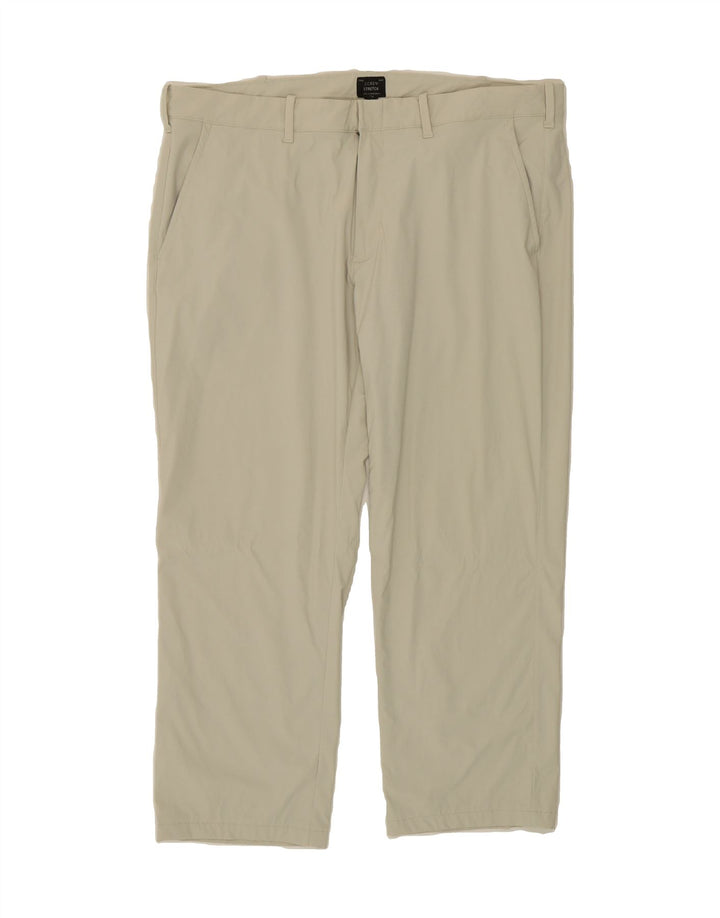 J. CREW Womens Straight Chino Trousers W38 L25 Beige Nylon Vintage J. Crew and Second-Hand J. Crew from Messina Hembry 