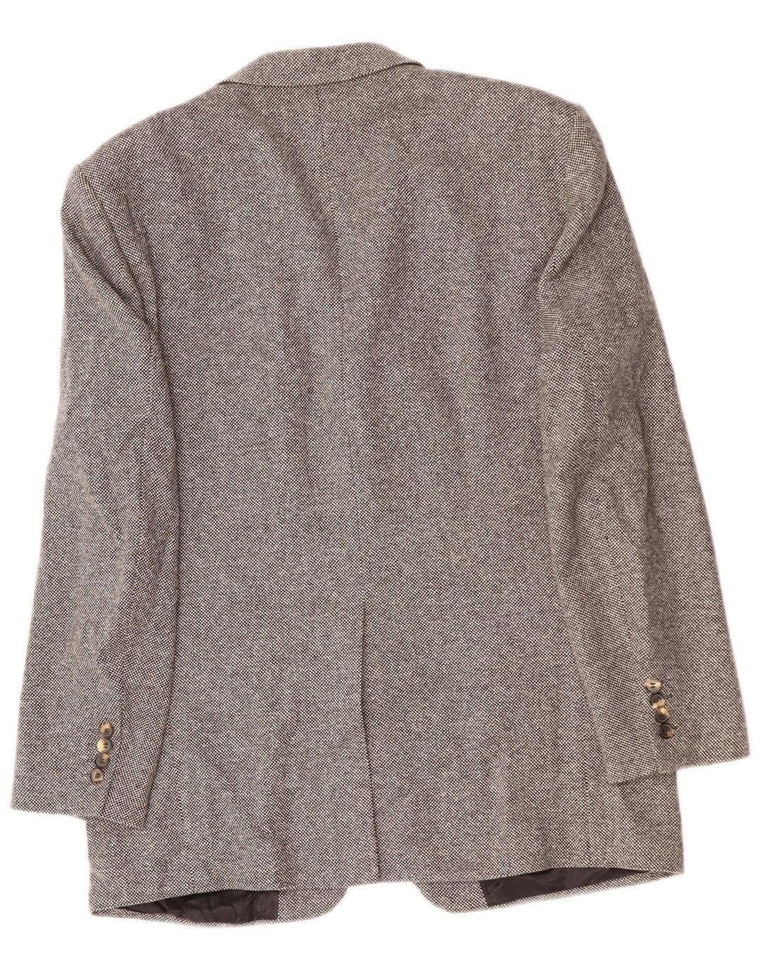 Jaqueta blazer masculina de 3 botões KARL LAGERFELD Reino Unido 40 grande lã cinza