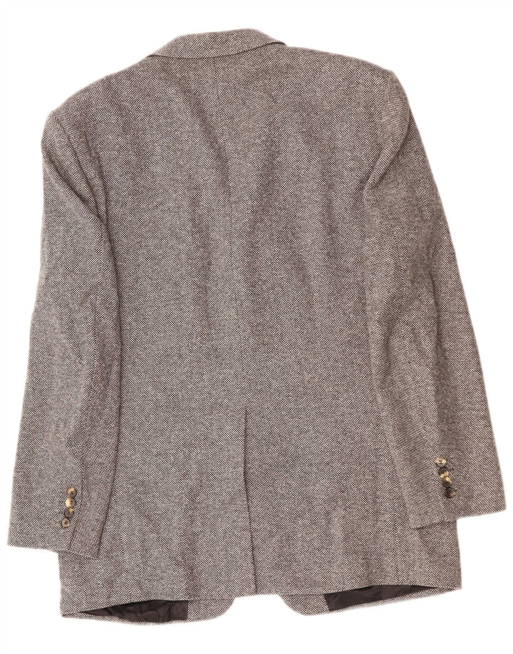 Jaqueta blazer masculina de 3 botões KARL LAGERFELD Reino Unido 40 grande lã cinza