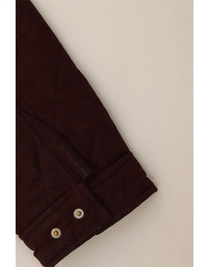 Jaqueta acolchoada masculina Zara Reino Unido 44 2XL Borgonha
