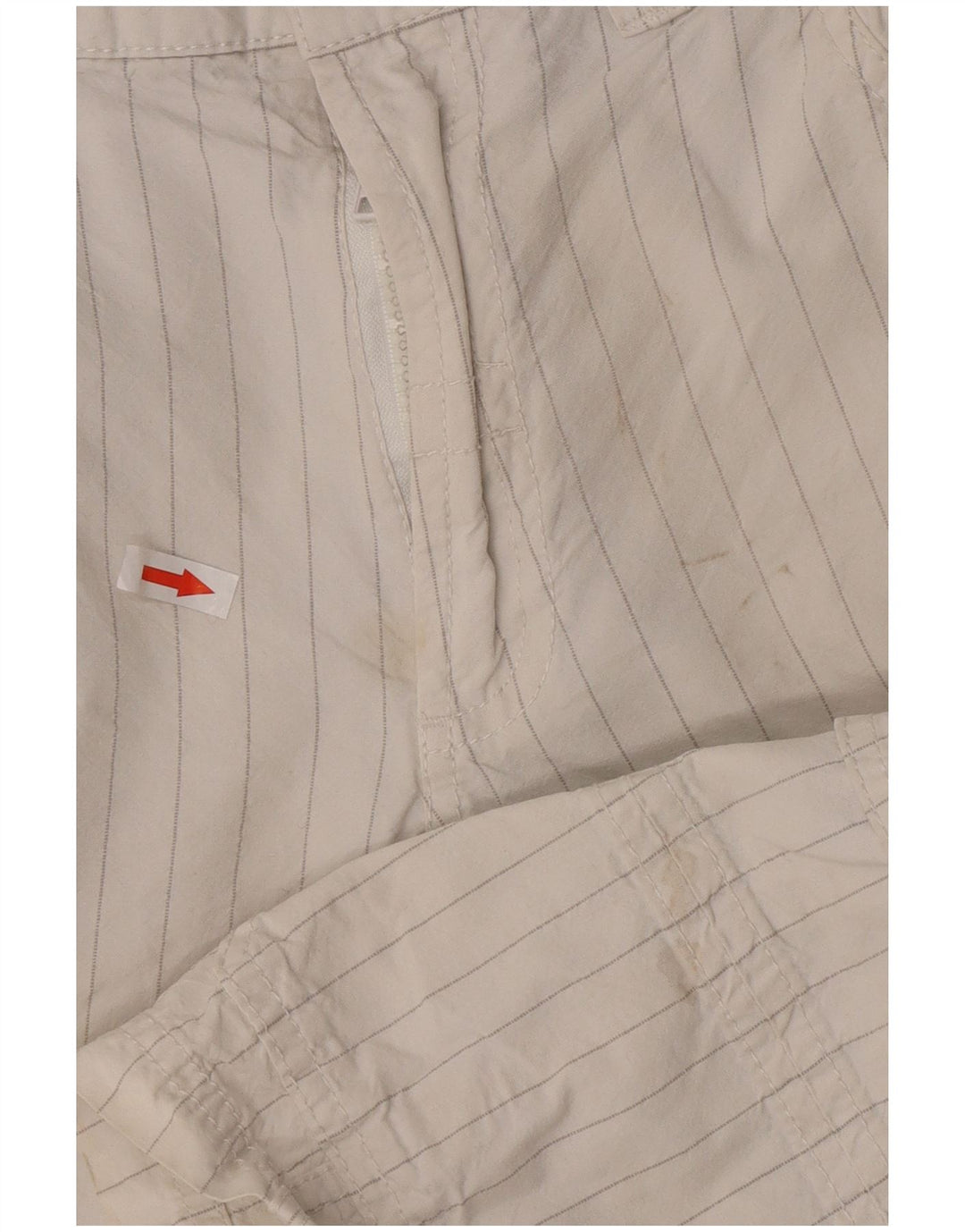 Guess Mens Cargo Shorts W31 Médio Algodão Listrado Branco