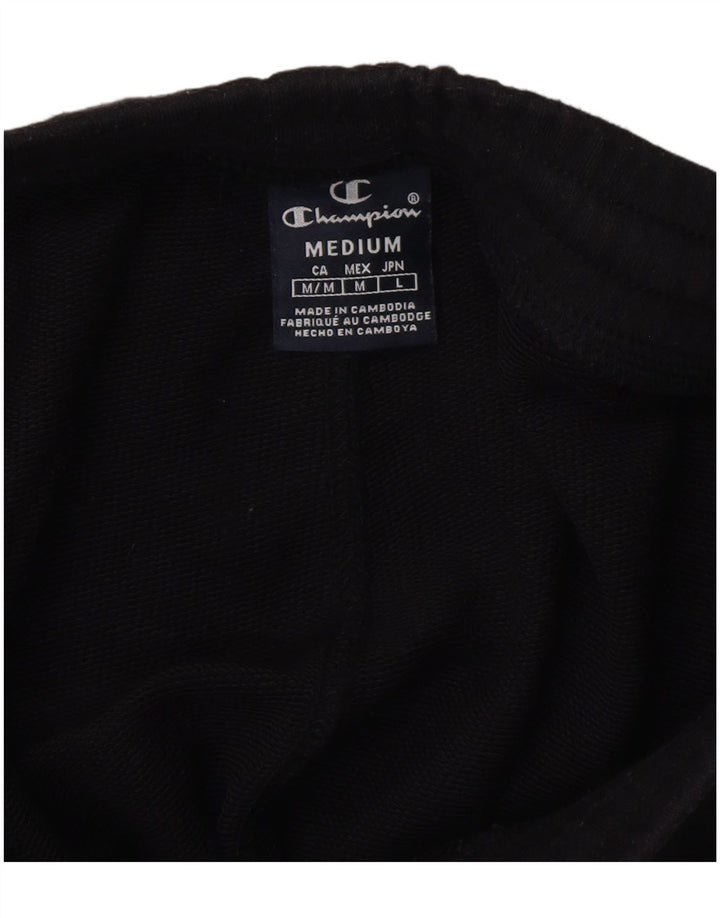 CHAMPION Calça de treino masculina gráfica Joggers médio preto
