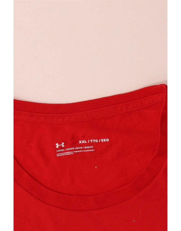 Camiseta masculina Under Armour Top 2XL vermelha