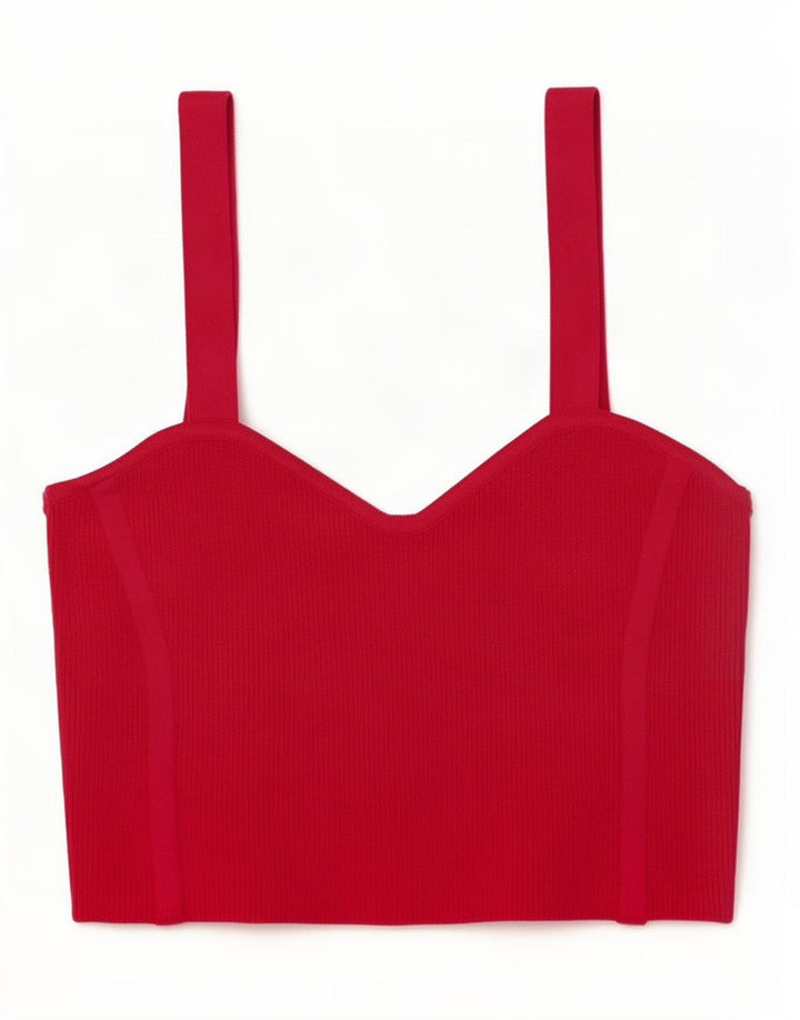 Zara Womens Knit Crop Top Reino Unido 12 Médio Rosa Nylon