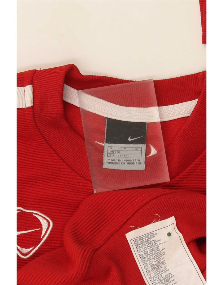Moletom Nike Boys Jumper 9-10 Anos Pequeno Poliéster Vermelho