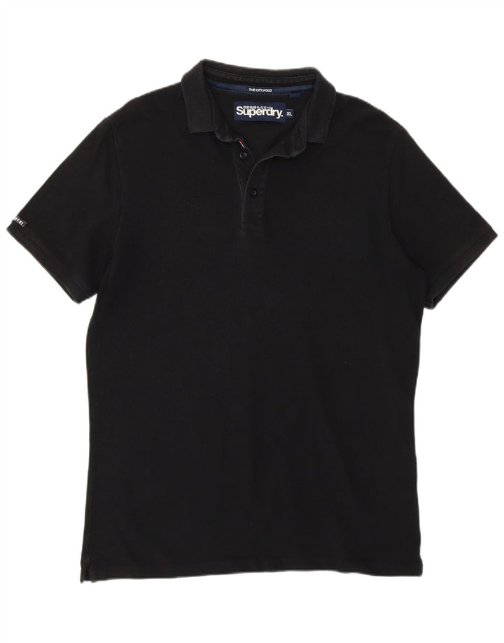 Camisa polo masculina SUPERDRY XL algodão preto