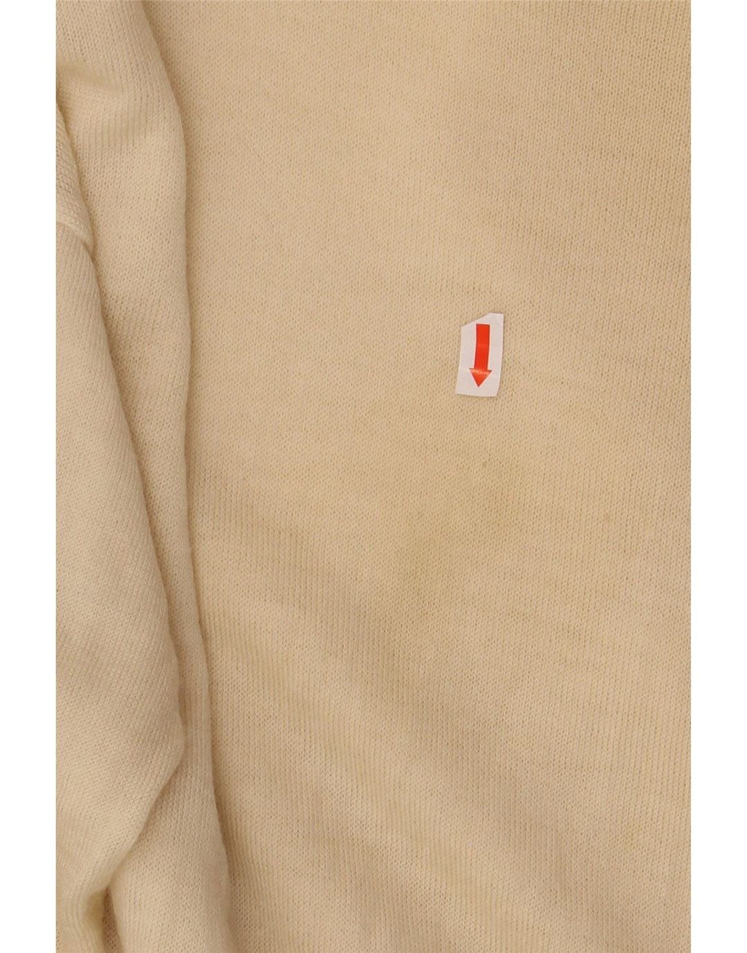 Suéter masculino VINTAGE com gola canoa XS bege