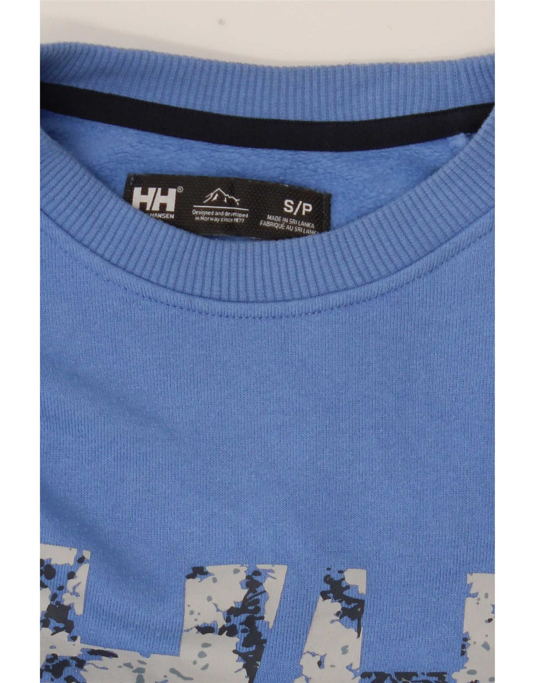 Suéter gráfico feminino Helly Hansen Reino Unido 10 pequeno azul