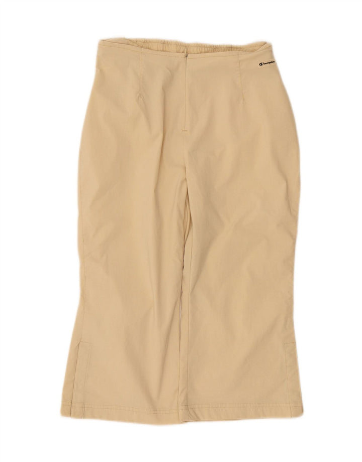 Calça capri feminina Champion grande W32 L18 bege