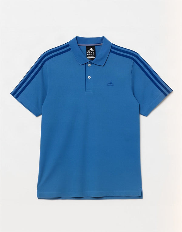 Adidas Mens Clima 365 Polo Shirt Pequeno Azul Algodão