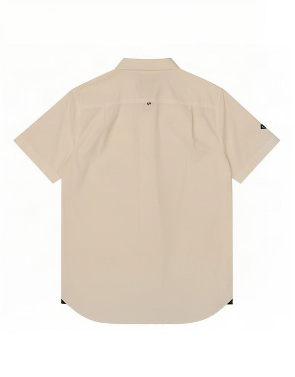 Camisa masculina Superdry de manga curta grande algodão branco