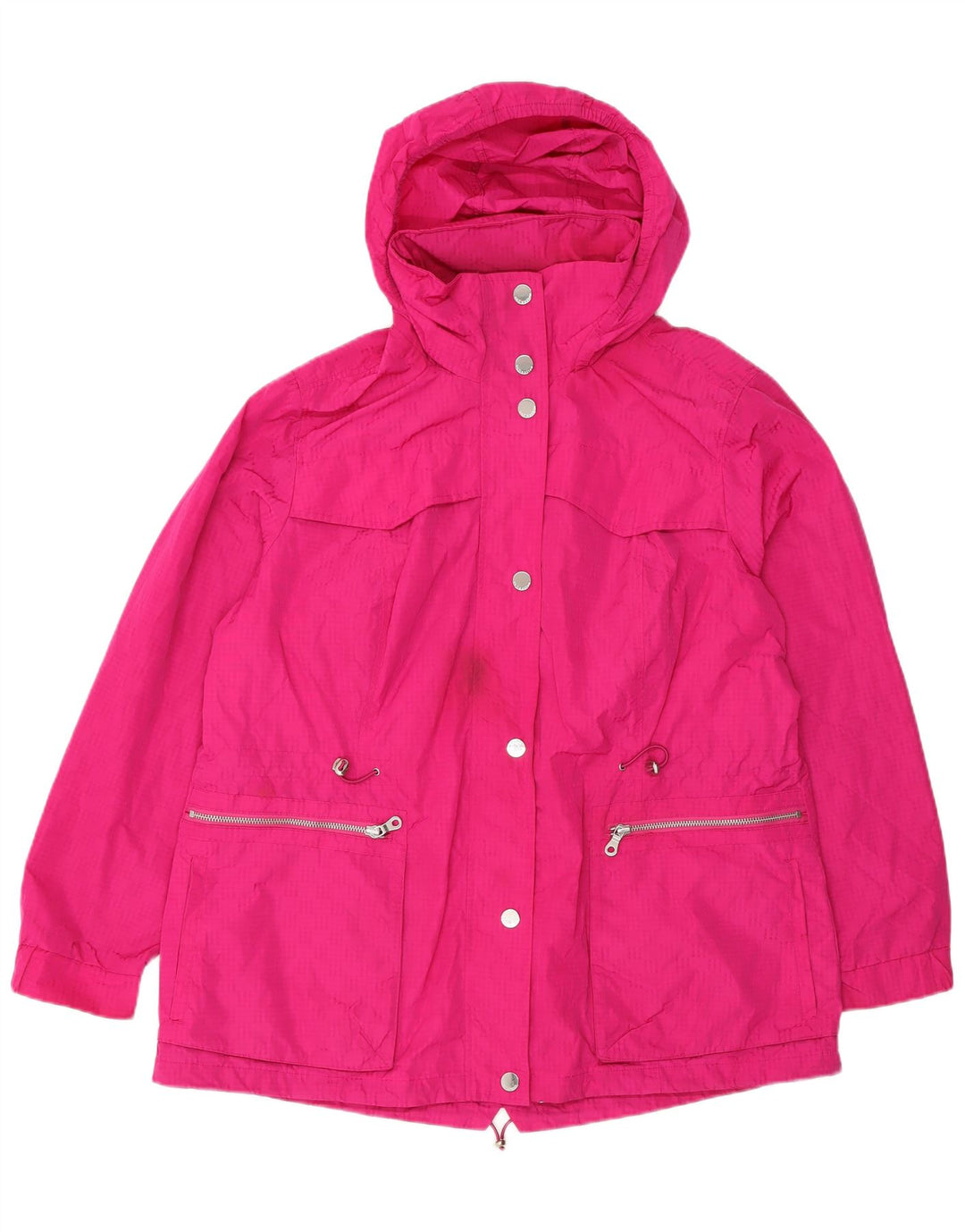Jaqueta de chuva feminina com capuz Marks & Spencer Reino Unido 18 XL poliéster rosa