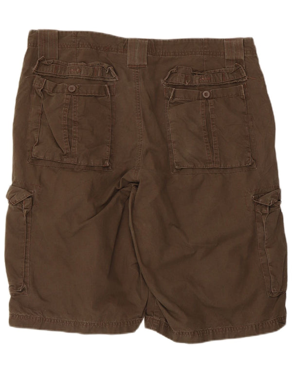 Lee Mens Dungarees Cargo Shorts W36 Grande Algodão Marrom