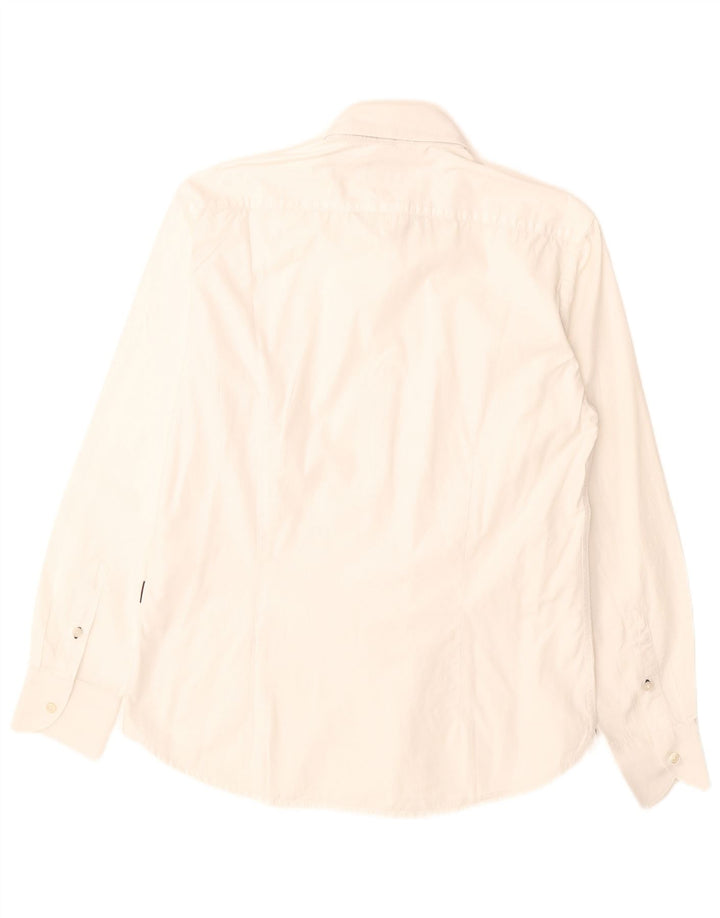 Camisa masculina Carrera Slim Fit grande branca