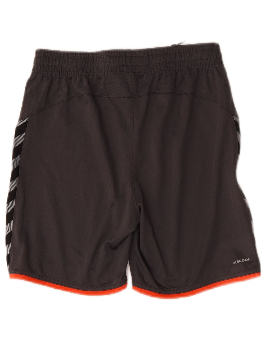 Hummel Shorts esportivos gráficos para meninos 13-14 anos cinza colorblock poliéster