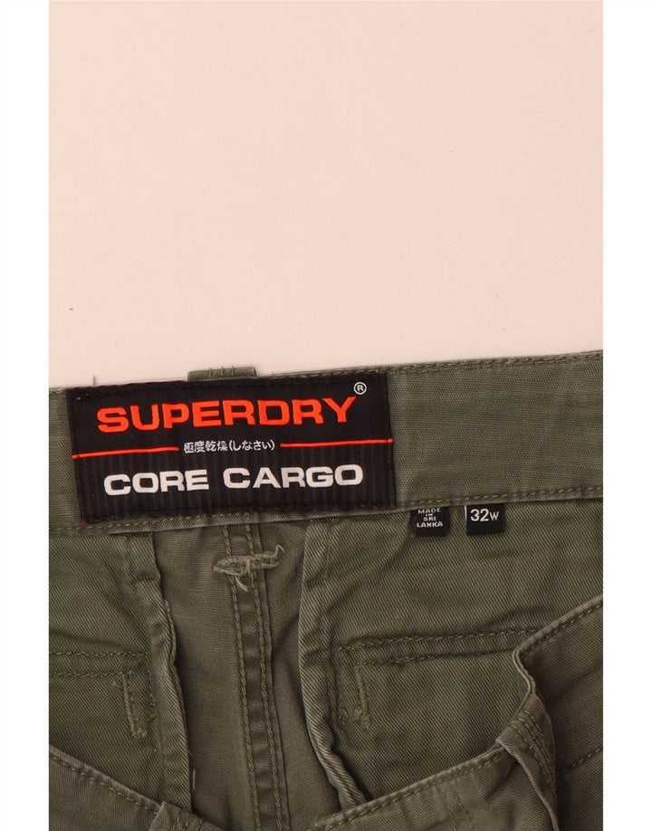 Shorts Cargo Masculino Superdry W32 Algodão Cáqui Médio