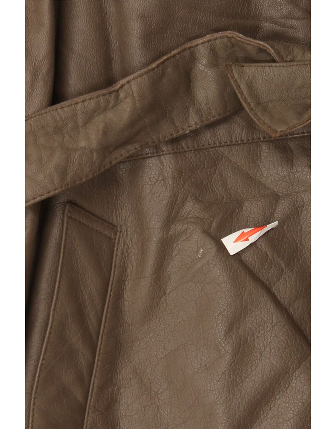 Jaqueta de couro masculina vintage IT 56 3XL marrom