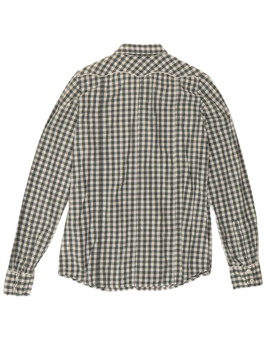 Camisa gráfica G-STAR para meninos 14-15 anos cinza médio algodão guingão
