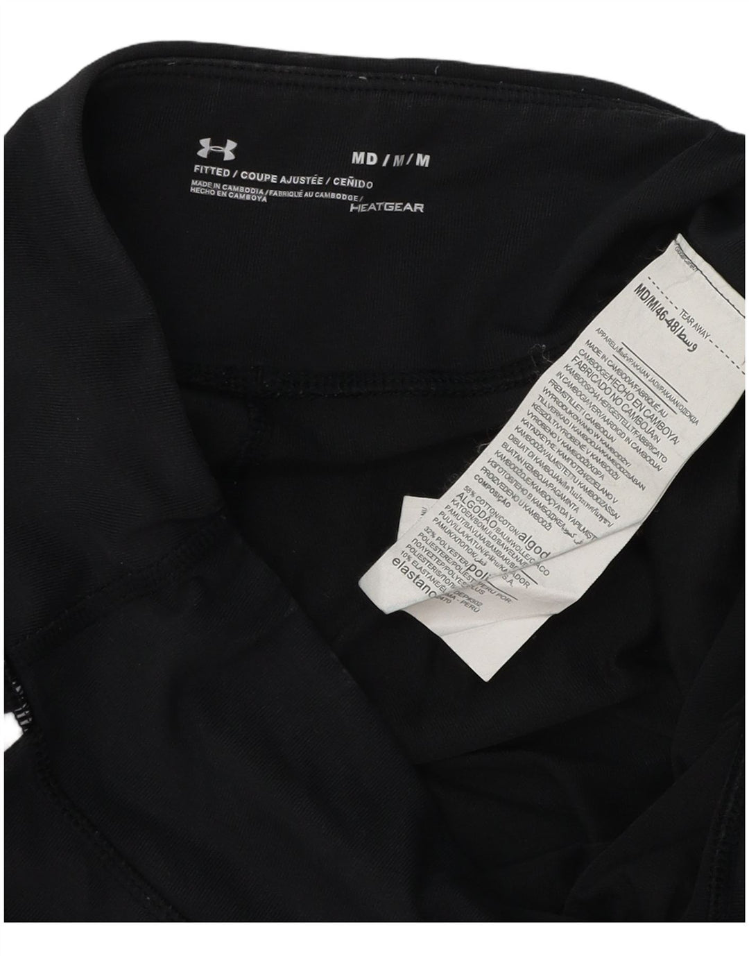 Leggings femininas Under ARMOUR Heat Gear UK 12 bloco colorido preto médio