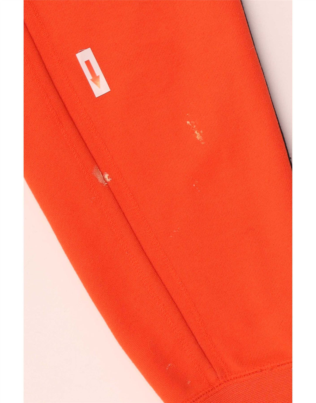Adidas Mens Zip Hoodie Sweater Médio Laranja Poliéster