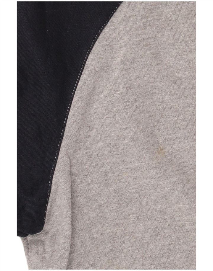 ADIDAS Mens Moletom Jumper 2XL Cinza Colourblock Algodão