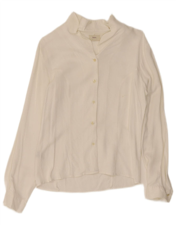 Blusa feminina Sisley IT 44 viscose branca média