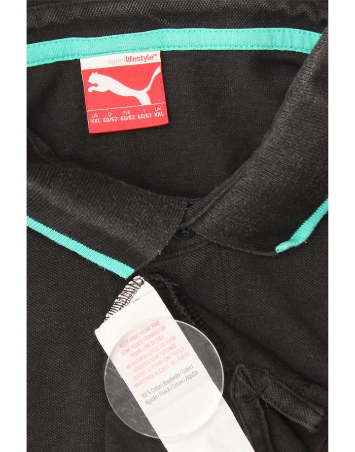 Camisa polo masculina PUMA 2XL algodão preto