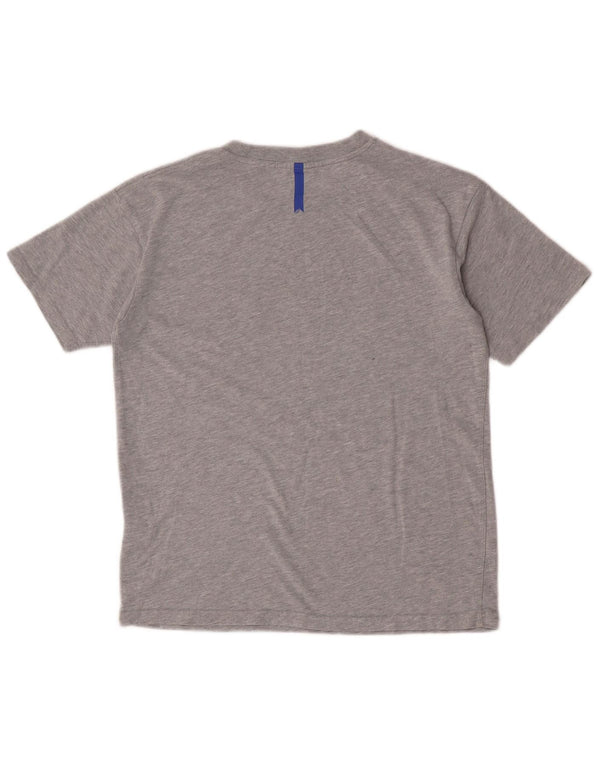 Camiseta feminina Superdry com estampa gráfica UK 8 pequeno algodão cinza