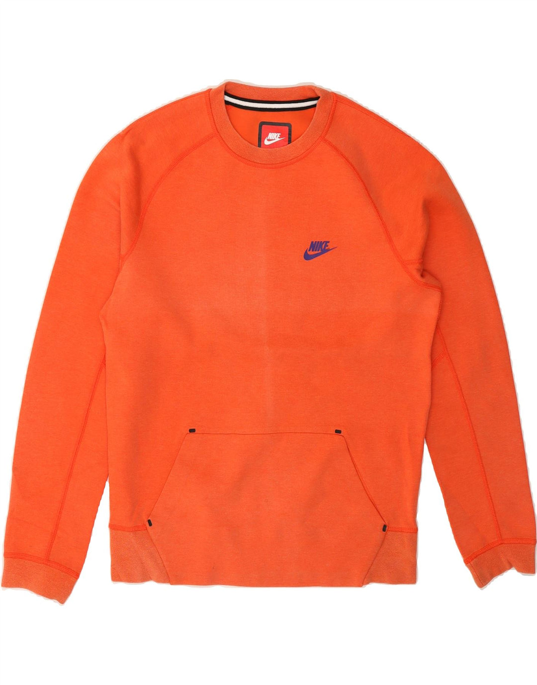 NIKE Mens Sweatshirt Jumper Small Orange Cotton Vintage Nike and Second-Hand Nike from Messina Hembry 