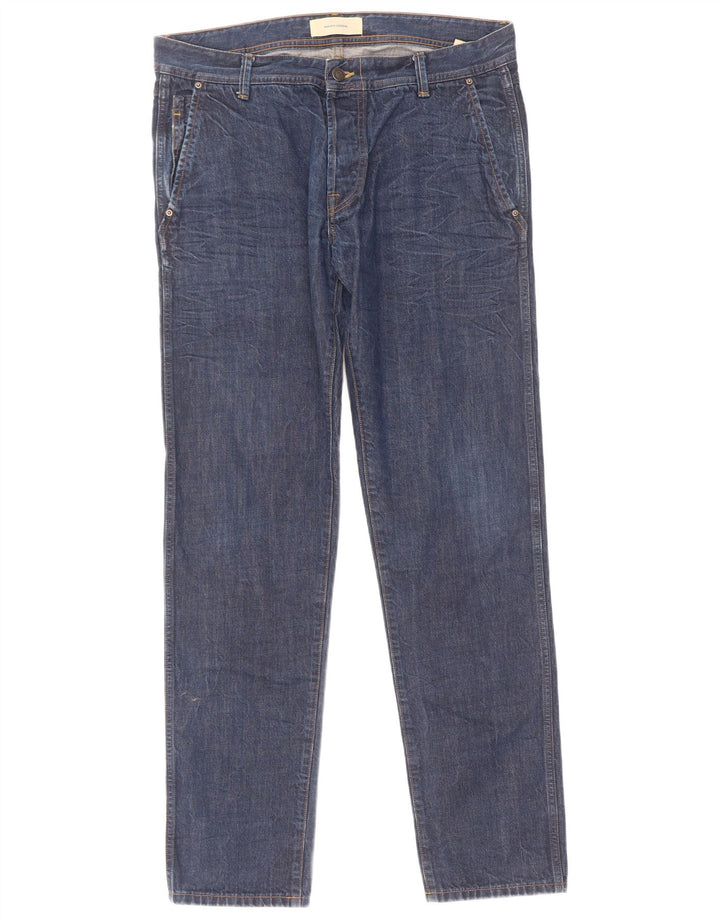 Mauro Grifoni Masculino Slim Jeans W34 L32 Azul Algodão