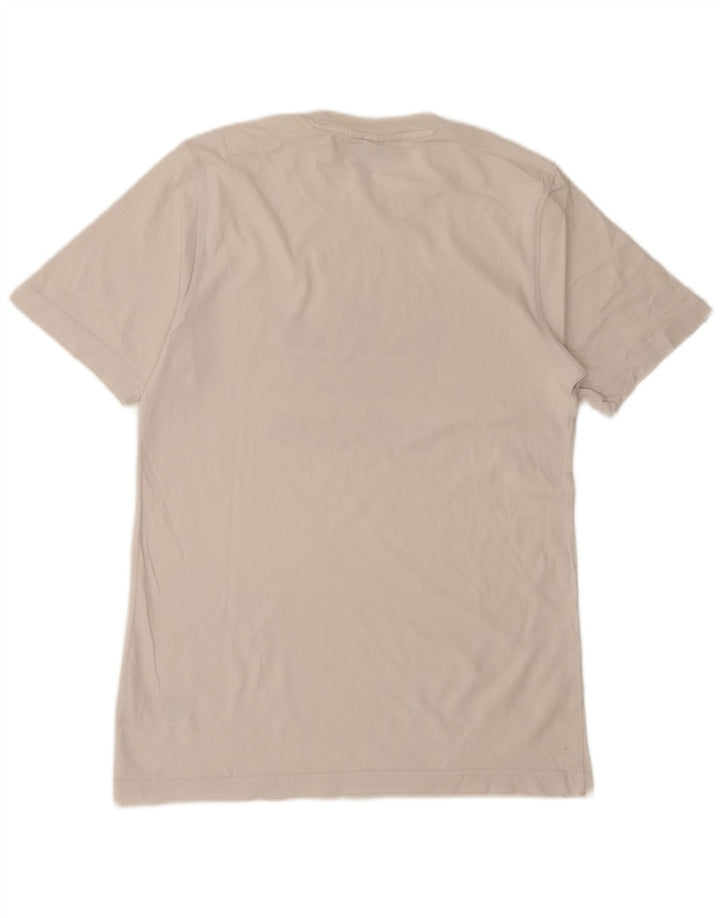 ADIDAS Mens Graphic T-Shirt Top Pequeno Algodão Branco