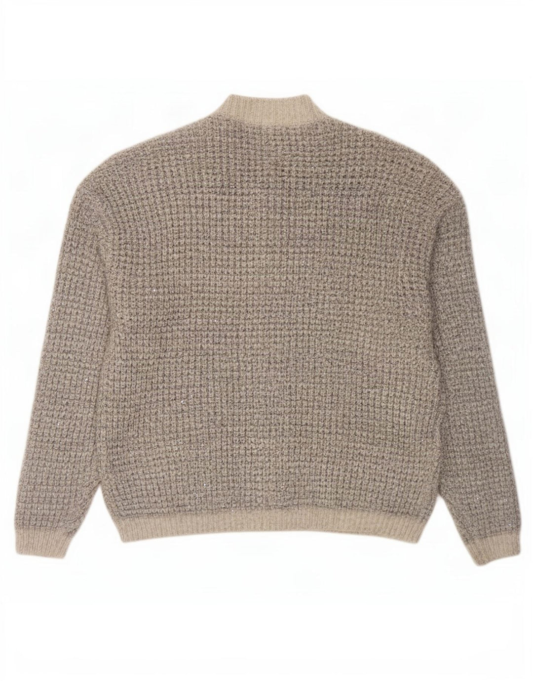 Suéter cardigã feminino grande Marks & Spencer Reino Unido 16 grande cinza manchado