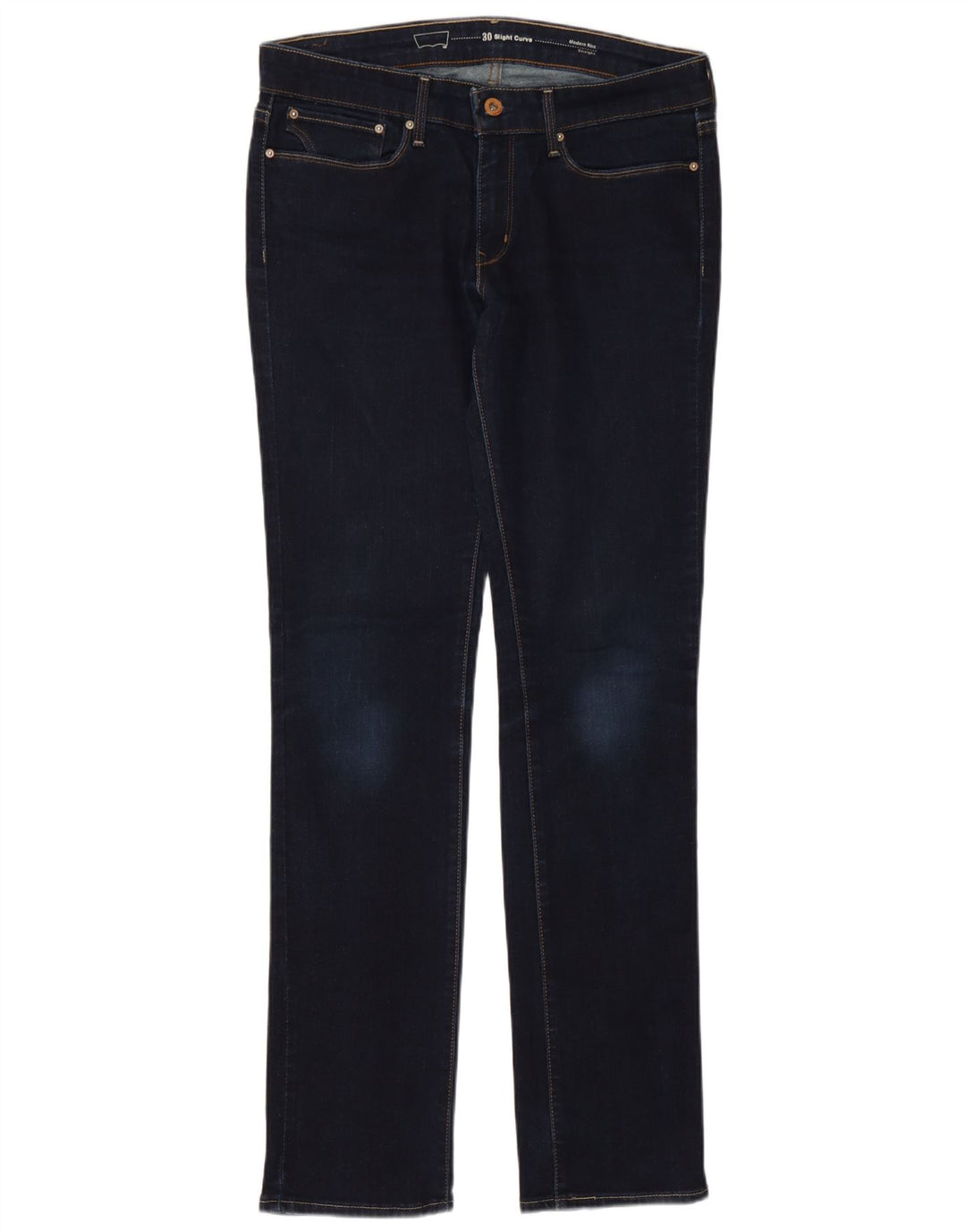 Calça jeans feminina Levi's Slight Curve Modern Rise Straight W30 L32 Azul marinho